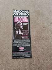 TNEWL10 ADVERT 11X4 MADONNA : 'THE REAL STORY' ON VIDEO picture