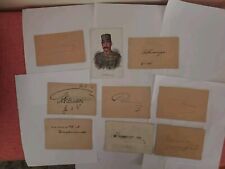 Lot of 8 Signed World War I Austrian Hungarian Generals PostCards picture