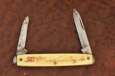 VINTAGE 1941-1942 CLOVER BRAND SYRACUSE NY COCA COLA BOTTLING CO KNIFE (14183) picture