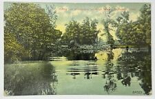 Antique Along The Mississippi At High Water Postcard Dubuque Iowa picture