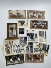 Lot of Antique Photographs 1860’s - 1940’s Ephemera Girl with Doll Raccoon Fish picture