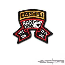 1st Ranger (OLD) Battalion Ranger Scroll w/RANGER Wax Back - 3 1/4