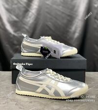 Onitsuka Tiger MEXICO 66 Silver/Off White THL7C2-9399 Unisex Athletic Sneakers picture