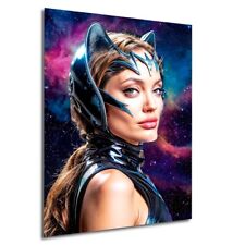 ANGELINA JOLIE Cat Woman Actress Model Diva #3/7 ACEO Art Print Card by RoStar picture