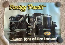 #1 Vintage Bandag Bandit Diesel Racing Team Detroit trucker poster sign 18