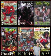 MCFARLANE HOMAGE LOT 6x SPIDER-MAN #1 SPAWN #8 BATMAN BETTIE PAGE +2 MORE 9.4 NM picture