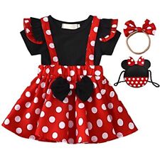 [Amycute] Disney Minnie Costume, Children's Cosplay, T-shirt + Skirt + H... picture