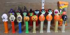 Lot of 18 Halloween 1990's Pez Dispensers Ghost Witch Pumpkin Skull with Feet picture