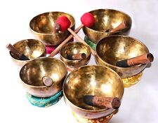 Singing Bowl Set of 7- Handmade chakra sets 4-8'' singing bowls-Tibetan bowls picture