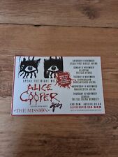 TNEWM80 ADVERT 5X8 SPEND THE NIGHT WITH ALICE COOPER: LIVE DATES picture