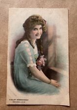 Antique 1920s Universal Star silent film actress Violet Mersereau postcard picture