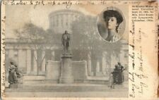1906. MCKINLEY MONUMENT. UNVEILED BY MRS ALICE ROOSEVELT LONGWOR. POSTCARD. EP27 picture