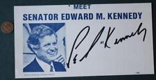 1980 Massachusetts Senator Ted Kennedy for President HAND SIGNED rally leaflet-- picture