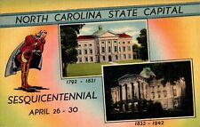 Raleigh Sesquicentennial, Raleigh, North Carolina NC 1942 Postcard picture