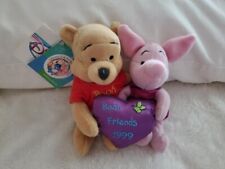 Disney Winnie the Pooh and Piglet Best Friends plush animal  1999  Disney Store  picture