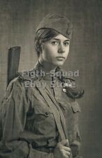 WW2 Picture Photo Woman soviet soldier 6329 picture