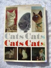 1969 John Gilbert CATS CATS CATS Picture Book Portrait Facts Folklore Fancies picture
