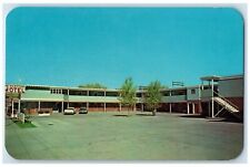 c1960's Hinton's Downtown Motel Laramie Wyoming WY Unposted Signage Postcard picture