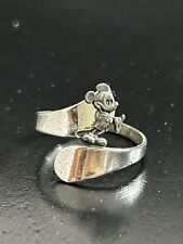 Vintage Ring Size 6.5 Walt Disney Productions Sterling Silver Adjustable picture