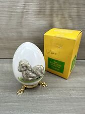 Goebel Vtg 1981 Porcelain Egg Lamb & Stand West Germany Annual Easter 4th Ed picture