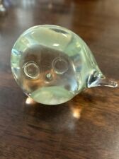 Mid Century Modern Clear Glass Figurine Paperweight 1966 Hong Horizons Japan picture