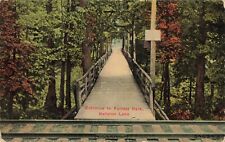 Entrance to Forrest Park, Ballston Lake, New York NY - 1911 Vintage Postcard picture