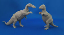 2 Marx 1970s Revised Mold Group Vintage Dark Gray Prehistoric Playset Dinosaur  picture