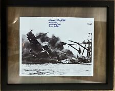 Framed photo: Sinking of the USS Arizona In Pearl Harbor, Dec 7, 1941 picture