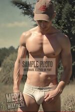 Country Man in the Summer Heat with Hat Print 4x6 Gay Interest Photo #680 picture