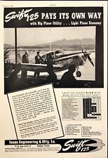 1949 Texas Engineering & Mfg Swift 125 Utility Plane Dallas Tx Print Ad picture