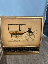 Borghese Vintage Gold Gilt Buggy Bookend Single Decor picture