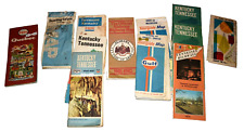 Lot Of 11 Vintage Folding Travel Road Maps 1960's 70's 80's picture