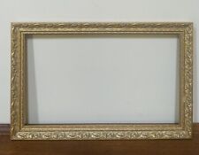 Art Frame-Beautiful Ornate Gilt Wooden-16.75” x 10.75” x7/8”/Interior 15”x9”-VTG picture