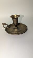Vintage Brass Candle Holder / Chamberstick Made in India GC  picture