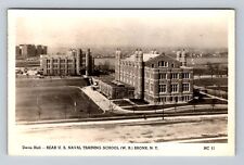 Bronx NY-New York, RPPC, US Naval Training Station Rear Vintage c1944 Postcard picture