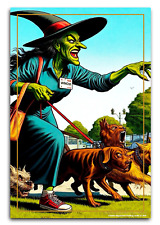 MASTERPIECES COLLECTION ART CARDS CLASSICS SIGNATURES WICKED WITCH DOG WALKER picture