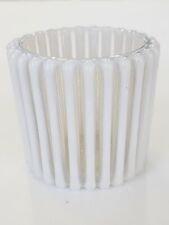 Vintage Toothpick Holder Opalescent White Ribbed picture