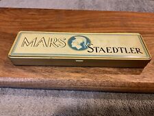 VINTAGE Mars tin pencil case JS Staedtler Full , great graphics & colors Unused picture