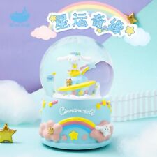 Cartoon Cake Cinnamoroll Rotating Music Box Crystal Ball Toy Decor Birthday Gift picture