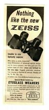 1959 Carl Zeiss Binoculars Advertisement New York picture