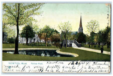 1909 Farlow Park Newton Massachusetts MA Raphotype Tuck Art Postcard picture