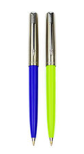 Parker  15 Jotter Ballpoint Pens Blue & Lime New In Box 2 Ballpoints Blue M Pt picture