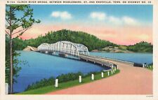 Clinton, Tennessee Postcard Clinch River Bridge Built by TVA About 1935+   Z5 picture