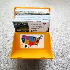 1978 National Geographic Close-Up USA Map Set with 15 Maps, Book, Scale & Case picture