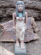 Egyptian Antique wood carving of Queen Nefertari Ancient Egyptian Antiquities BC picture
