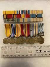 Authentic WWII US Army World War 2 Korean Victory Service Medals and Ribbons picture