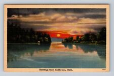 Coldwater MI-Michigan, General Greetings Lake, Antique, Vintage Postcard picture