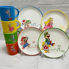 Super Mario Family Life Melamine plate & stacking cup set of 4 Nintendo Limited picture