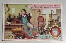 1890 Liebig Thomas Edison Card Poor picture