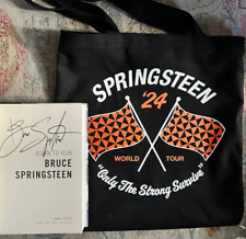 BRUCE SPRINGSTEEN Signed / Autographed Born to Run Memoir + 2024 Tour Tote picture